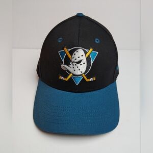 Anaheim Mighty Ducks Hockey Cap Hat with Embroidered Logo ~ Rare ~ Size O/S